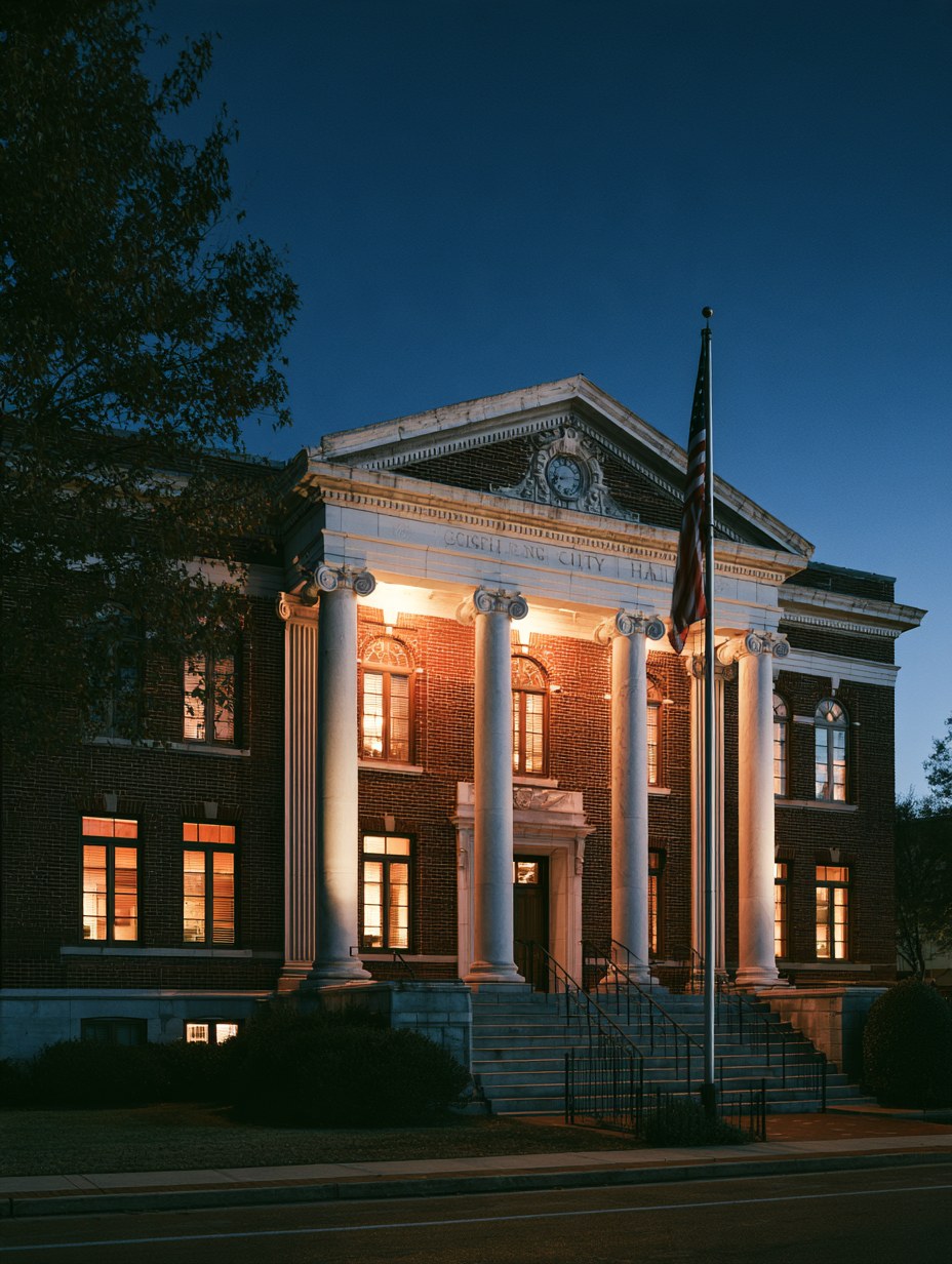 Photo: a city hall or municipal building