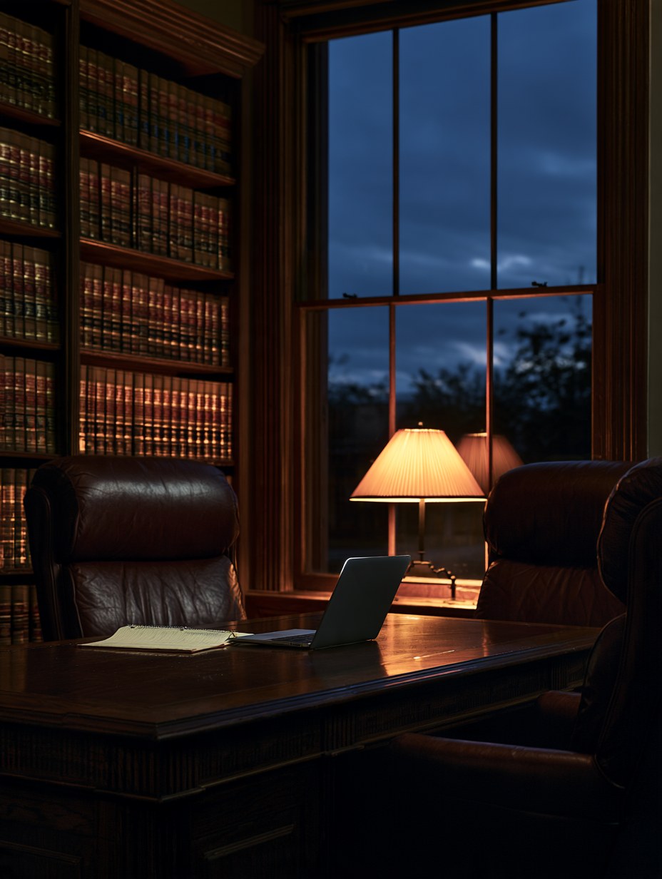 Photo: a law office conference room