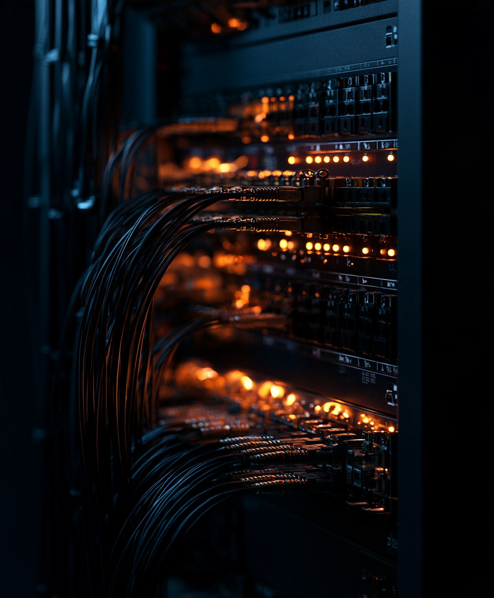 Photo: a clean, labeled patch panel you installed